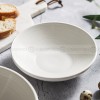 Nordic Ceramic Underglaze Dinnerware Weiss Series White Trumpet Bowl