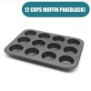 GlideBake Non-Stick Coating Baking Pan: Cupcake, Muffin, and Egg Tart Mold