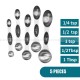 Stainless Steel Baking Scale Measuring Spoon Set Magnetic Attraction