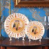 Egyptian Elegance: Set of 2 Bone China Dinner Plates for Home Decor and Display