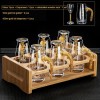 Gold Foil Wine Glass Wine Dispenser Small Goblet Cup Holder Win Set