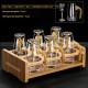 Gold Foil Wine Glass Wine Dispenser Small Goblet Cup Holder Win Set