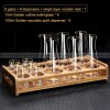 Golden Elegance: Baijiu Glass Spirit Cups Ensemble with Dispenser and Rack