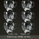 Glassy Comfort Deluxe: Heat-Resistant Glass Mugs with Handles, Includes Stylish Glass Tray and Rack