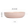 Creative Tableware Ceramic Round Bowl Big Soup Bowl Colors Deep Plate 10"