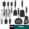 Versatile Silicone Kitchen Utensil Set: Scraper, Spatula, Tong, and Slotted Turner