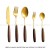 Five-piece Set of Beech Handle Fork Knife Spoon  + $11.00 