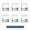 Sleek Simplicity Glass Tumblers: Set of 6 for Water, Beer, Wine, Milk, or Juice