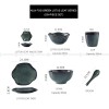 Kiln Under glazed Ceramic Tableware Creative Lotus Leaf Tableware Set