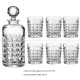 Diamond Crystal Wine Glass Whiskey Glass Wine Bottle Beer Cup Set