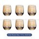 Lead Free Glass Tumblers Set of 6 Water Glass Beer Milk Juice Cups