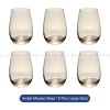 Lead Free Glass Tumblers Set of 6 Water Glass Beer Milk Juice Cups