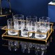 Clear Spirits Elegance: Glass Set for Whiskey, Beer, Juice, and More