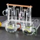 Transparent Glass Ware Set Heat Resistant Mugs With Colorful Handle
