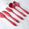 Versatile Silicone Kitchen Utensils Set - 5-Piece Cake Cream Spatula and Batter Mixer Knife Set