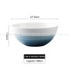 Ceramic Tableware Landscape Painting Dinnerware Gradient Bowls Plates