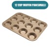 GlideBake Non-Stick Coating Baking Pan: Cupcake, Muffin, and Egg Tart Mold