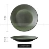 Ceramic Shallow Plate Dinner Plate Round Flat Plate Serving Plates