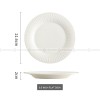 Nordic Tableware Vertical Stripes Dinnerware Ceramic Bowls Plates