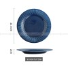 Nordic Tableware Vertical Stripes Dinnerware Ceramic Bowls Plates