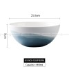 Ceramic Tableware Landscape Painting Dinnerware Gradient Bowls Plates