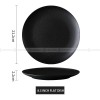 Frosted Tableware Black Ceramic Dinnerware Untensils Bowls Plates