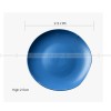 Nordic Matt Blue Tableware Ceramic Dinnerware Round and Irregular Plate