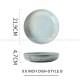 Kiln Change Ceramic Round Deep Plate Soup Plate Shallow Bowl