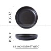 Kiln Change Ceramic Round Deep Plate Soup Plate Shallow Bowl