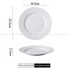 Designer Tableware Collection Weiss Series Ceramic Dish White Plate