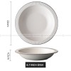 Ceramic Dinnerware Modern Minimalist Tableware Porcelain Bowls Plates