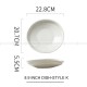 Kiln Change Ceramic Round Deep Plate Soup Plate Shallow Bowl