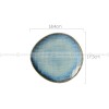 Denim Blue Dinner Plate Kiln Changed Ceramic Dinnerware Set of 4