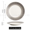 Weiss Series Straw Hat Dish Restaurant Dinnerware Shallow Plate