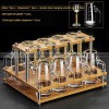 Gold Foil Wine Glass Wine Dispenser Small Goblet Cup Holder Win Set