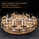 Golden Elegance: Baijiu Glass Spirit Cups Ensemble with Dispenser and Rack