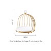 Ceramic Cake and Dessert Table Stand in the Form of a Birdcage Display Shelf for Afternoon Tea