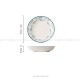 Ceramic Tableware Fish Blowing Bubbles Blue and White Dinner Bowls Plates Dish