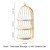 Small Three-layer Birdcage + 8'' Plate  - $42.00 
