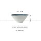 Ceramic Dinnerware Blue Trumpet Bowl Wide Mouth Bamboo Hat Bowl