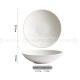 Nordic Ceramic Underglaze Dinnerware Weiss Series White Trumpet Bowl