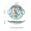 Hand-Drawn Doodle Ceramic Bowls and Plates - Household Dinnerware