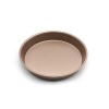 9.5-Inch Round Cake Mold Pizza Pan Champagne Nonstick Baking Pan