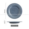 Nordic Tableware Vertical Stripes Dinnerware Ceramic Bowls Plates