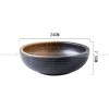 Kiln Change Ceramic Soup Bowl Large Noodle Bowl Spiral Texture Pot