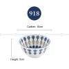 Japanese Blue and White Ceramic Bowl Underglazed Bowl 3.8'' Set of 4