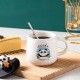 Panda Ceramic Cups Black and White Cups Ceramic Coffee Mugs