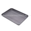 Baking Tools Rectangular Baking Pan with Grill Thick Carbon Steel Pan