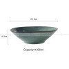 Kiln Glazed Ceramic Tableware  Hat Shape Bowl Green Bowl Rice Bowl