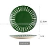 Nordic Ceramic Tableware Simple Line Pattern Disc Snack Dinner Plate